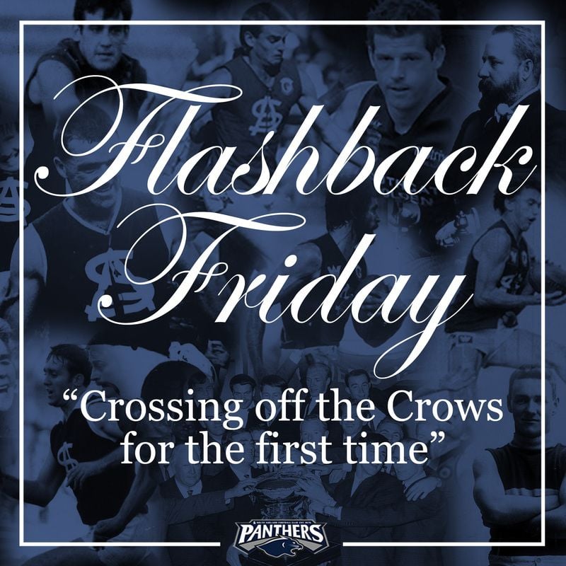 Flashback Friday: Crossing off the Crows for the first time Flashback Friday: Crossing off the Crows for the first time